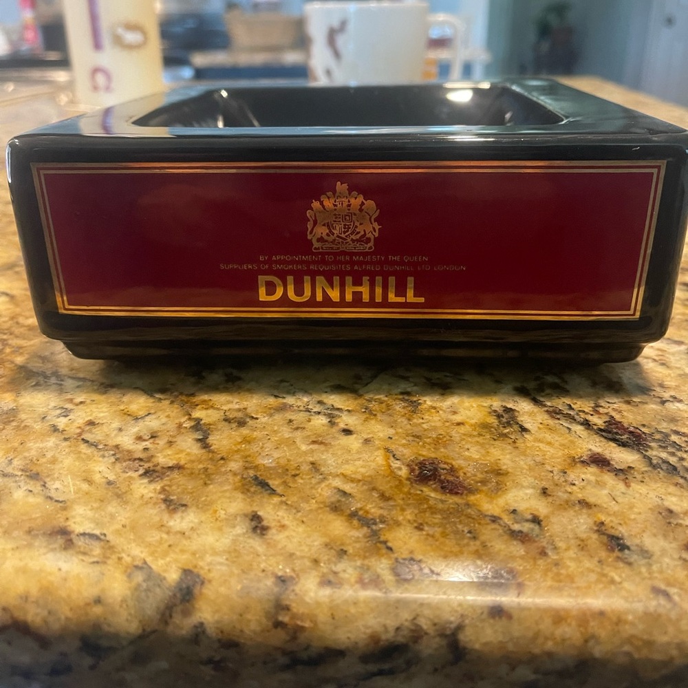 Dunhill Black and Red Ashtray